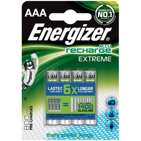 Akumulatorki Energizer Extreme AAA HR3 800mAh (4) Energizer Akumulatorki Energizer Extreme AAA HR3 800mAh (4) Energizer
