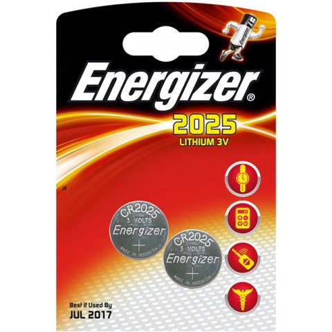Baterie Energizer Lithium CR2025 3V (2) Energizer Baterie Energizer Lithium CR2025 3V (2) Energizer