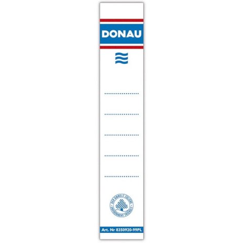 Etykiety na segregator Donau 33x153mm samoprzylepne (20) Donau