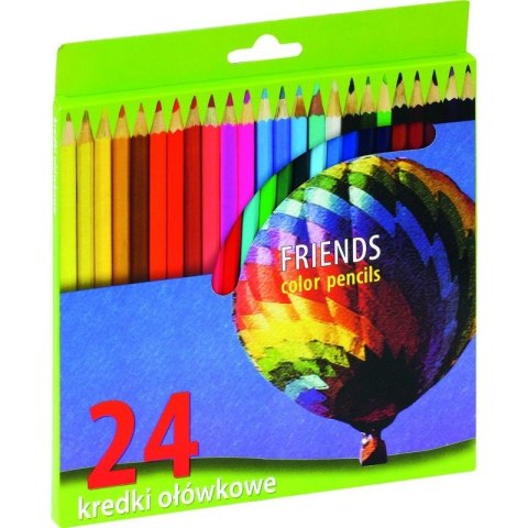KREDKI OŁÓWKOWE 24 KOLORY Friends KREDKI OŁÓWKOWE 24 KOLORY Friends