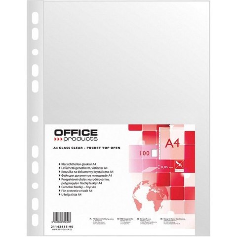 Koszulki Office Products A4/50µm krystaliczne (100) Office Products Koszulki Office Products A4/50µm krystaliczne (100) Office Products