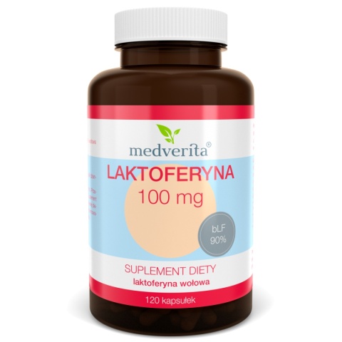 Medverita Laktoferyna 100 mg 120 kapsułek Medverita Laktoferyna 100 mg 120 kapsułek