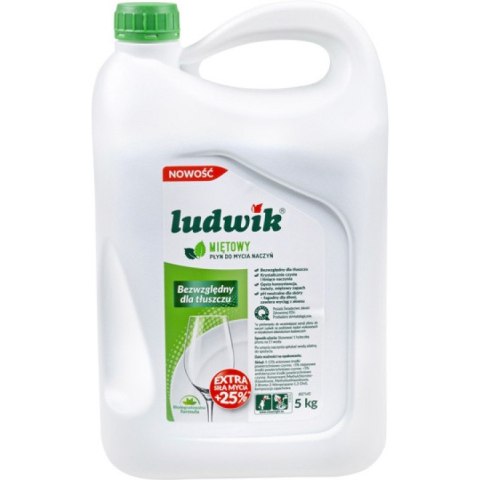 Płyn do naczyń Ludwik 5L Mięta LUDWIK Płyn do naczyń Ludwik 5L Mięta LUDWIK