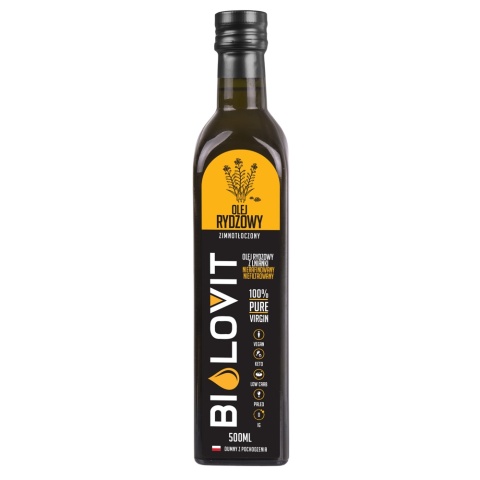 Bilovit olej rydzowy zimnotłoczony 500 ml Bilovit olej rydzowy zimnotłoczony 500 ml