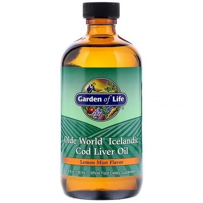 Garden Of Life Olde World Icelandic Cod Liver Oil o smaku mięty 236ml Garden Of Life Olde World Icelandic Cod Liver Oil o smaku mięty 236ml