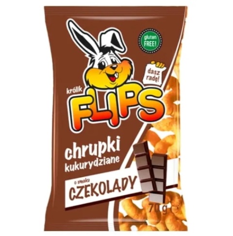 Sante Flips Chrupki Kukurydziane o Smaku Czekoladowym 70g Sante Flips Chrupki Kukurydziane o Smaku Czekoladowym 70g