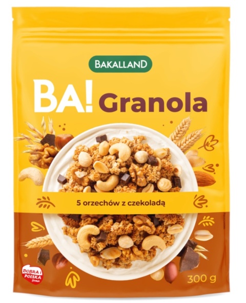Bakalland BA! Granola 5 orzechów 300 g Bakalland BA! Granola 5 orzechów 300 g