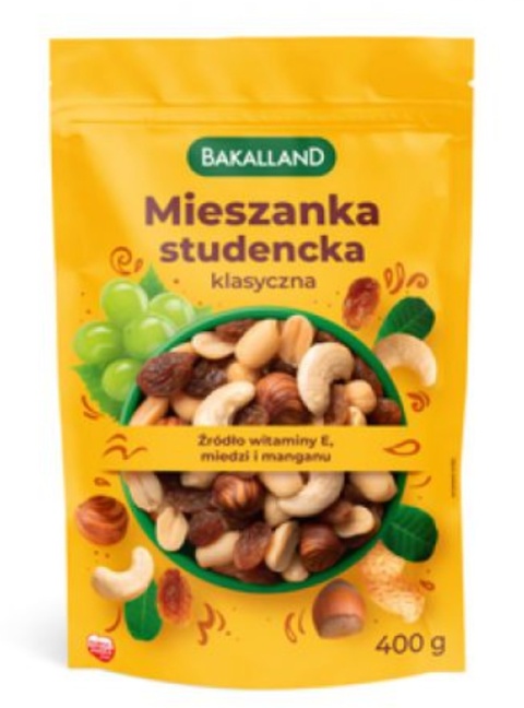 Bakalland Mieszanka studencka klasyczna 400 g Bakalland Mieszanka studencka klasyczna 400 g