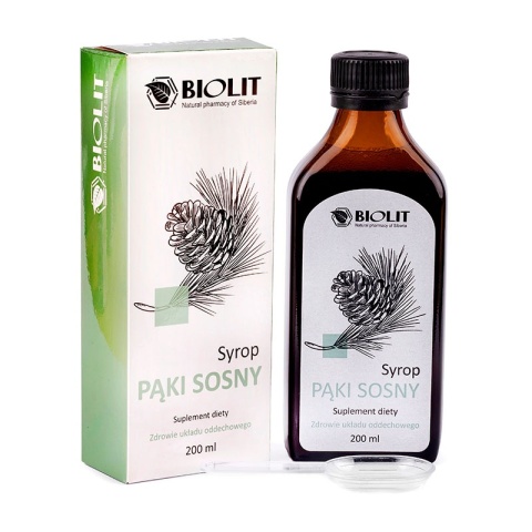 Biolit Pąki sosny syrop 200 ml Biolit Pąki sosny syrop 200 ml