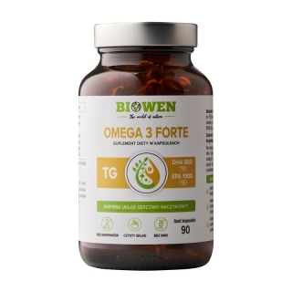 Biowen Omega 3 Forte 1000 mg EPA 500 mg DHA 90 kapsułek