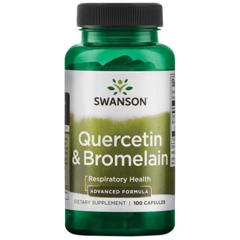 Swanson Kwercetyna 250 mg i Bromelina 78 mg 100 kapsułek