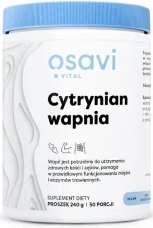 Osavi Cytrynian Wapnia proszek 240 g Osavi Cytrynian Wapnia proszek 240 g