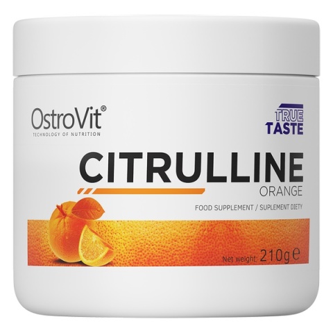 OstroVit Cytrulina jabłczan w proszku 210 g o smaku pomarańczowym OstroVit Cytrulina jabłczan w proszku 210 g o smaku pomarańczowym