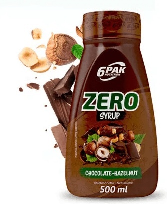 6PAK Syrop Zero 500 ml o smaku czekoladowo-orzechowym 6PAK Syrop Zero 500 ml o smaku czekoladowo-orzechowym