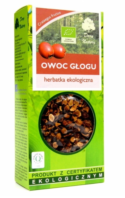 Dary Natury Herbatka Owoc Głogu BIO 100 g Dary Natury Herbatka Owoc Głogu BIO 100 g