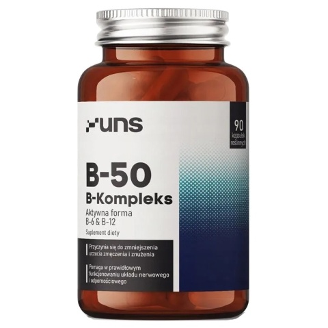UNS B-50 Kompleks 90 vege kapsułek UNS B-50 Kompleks 90 vege kapsułek