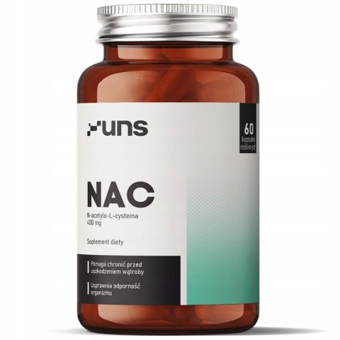 UNS NAC N-acetylo-L-cysteina 400 mg 60 vege kapsułek UNS NAC N-acetylo-L-cysteina 400 mg 60 vege kapsułek