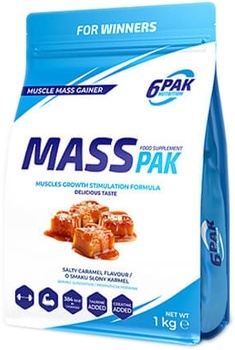 6PAK Mass PAK 1 kg o smaku słonego karmelu 6PAK Mass PAK 1 kg o smaku słonego karmelu