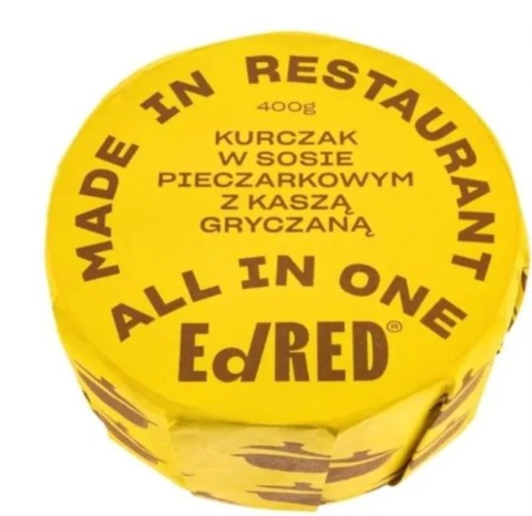 EdRED Kurczak W Sosie Pieczarkowym Z Kaszą Gryczaną 400 g EdRED Kurczak W Sosie Pieczarkowym Z Kaszą Gryczaną 400 g