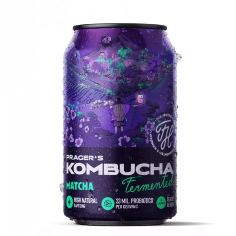 PRAGER'S Kombucha Matcha 330 ml PRAGER'S Kombucha Matcha 330 ml