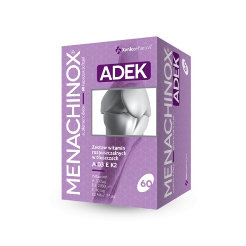 Xenico Menachinox ADEK 60 kapsułek Xenico Menachinox ADEK 60 kapsułek