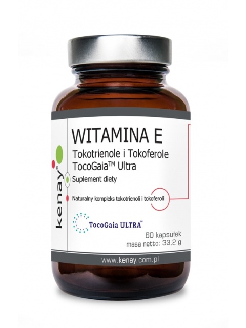 Kenay Witamina E (Tokoferole i Tokotrienole) TocoGaia™ Ultra 60 kapsułek Kenay Witamina E (Tokoferole i Tokotrienole) TocoGaia™ Ultra 60 kapsułek
