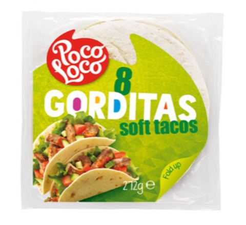 Poco Loco Gorditas Soft Tacos 15 cm 8 sztuk 272 g