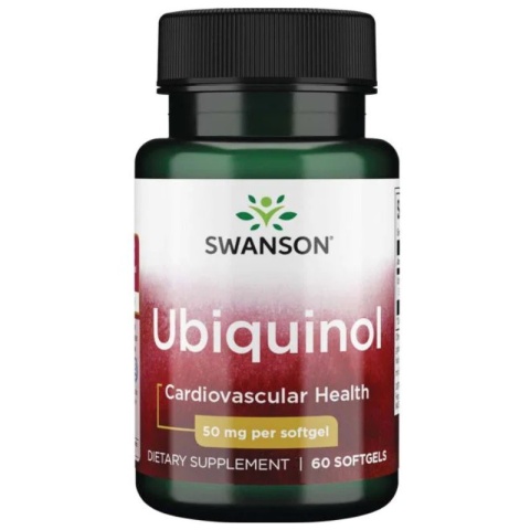 Swanson Ubiquinol 50 mg 60 kapsułek żelowych Swanson Ubiquinol 50 mg 60 kapsułek żelowych