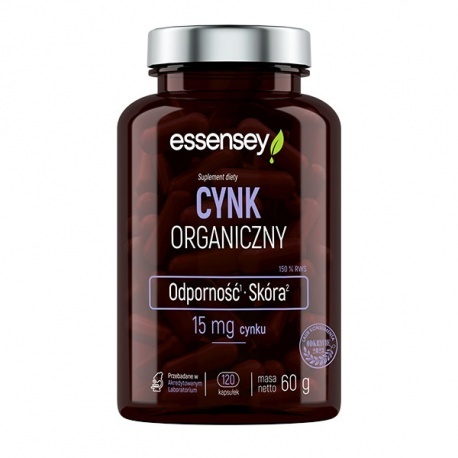Essensey Cynk organiczny 120 kapsułek Essensey Cynk organiczny 120 kapsułek
