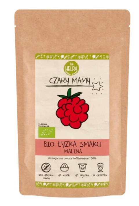 Helpa Łyżka Smaku Malina Liofilizowana Sproszkowana Malina BIO 40 g
