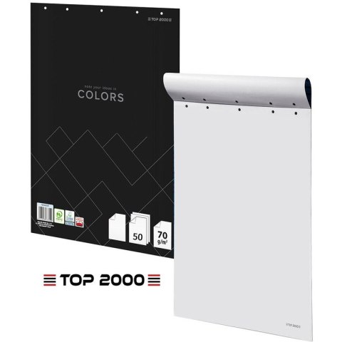 Blok do flipchartu Top 2000 Colors 64x90cm gładki (50) Top 2000 Blok do flipchartu Top 2000 Colors 64x90cm gładki (50) Top 2000
