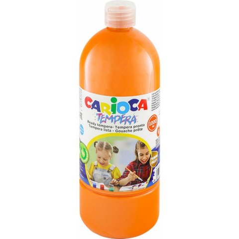 Farba tempera Carioca 1000ml pomarańczowa CARIOCA Farba tempera Carioca 1000ml pomarańczowa CARIOCA