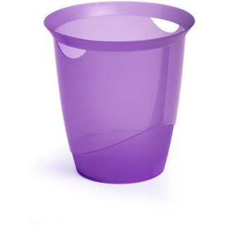 KOSZ NA ŚMIECI DURABLE 16L FIOLETOWY TRANSPARENTNY Durable