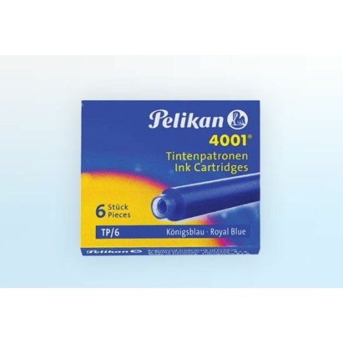 NABOJE ATRAMENTOWE PELIKAN KRÓTKIE NIEBIESKIE (6) Pelikan NABOJE ATRAMENTOWE PELIKAN KRÓTKIE NIEBIESKIE (6) Pelikan