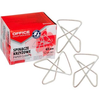 Spinacze krzyżowe OFFICE PRODUCTS, 65mm, 12szt., s Office Products