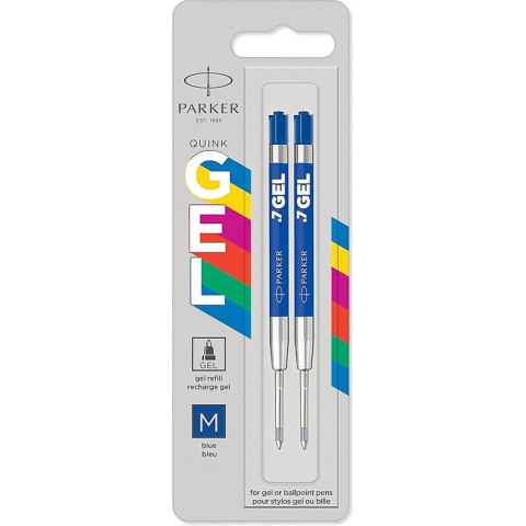 Wkłady żelowe Parker Quink Gel M niebieske Parker Wkłady żelowe Parker Quink Gel M niebieske Parker