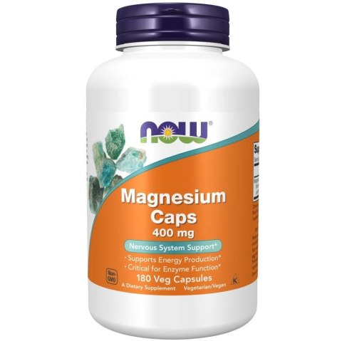 NOW Foods Magnez 400mg 180 kapsułek