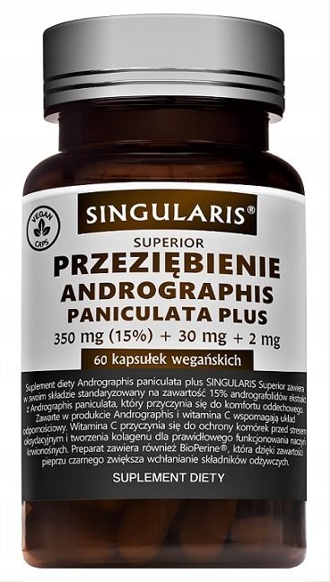 Singularis Superior Przeziębienie Andrographis Plus 60 kapsułek Singularis Superior Przeziębienie Andrographis Plus 60 kapsułek