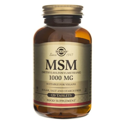 Solgar MSM 1000 mg 120 tabletek Solgar MSM 1000 mg 120 tabletek