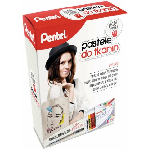 PASTELE DO TKANIN PENTEL 7 KOLORÓW + TORBA Pentel PASTELE DO TKANIN PENTEL 7 KOLORÓW + TORBA Pentel