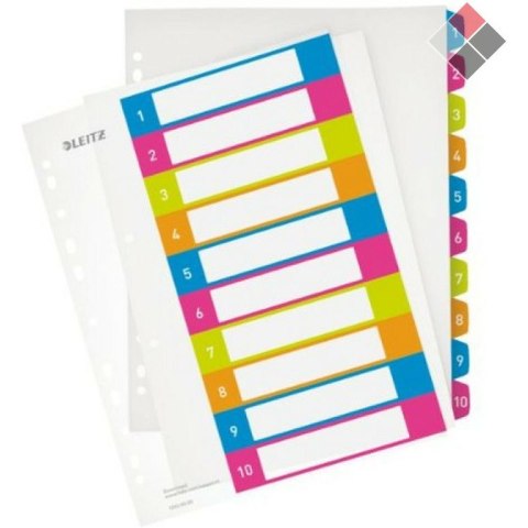 PRZEKŁADKI PP LEITZ A4 MAXI 1-10 DO NADRUKU Leitz PRZEKŁADKI PP LEITZ A4 MAXI 1-10 DO NADRUKU Leitz