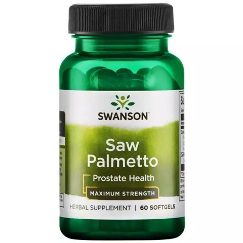Swanson Saw Palmetto extract 320 mg 60 kapsułek żelowych