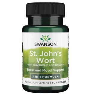 Swanson St. John's Triple Complex Dziurawiec Rumianek Bakopa 60 kapsułek