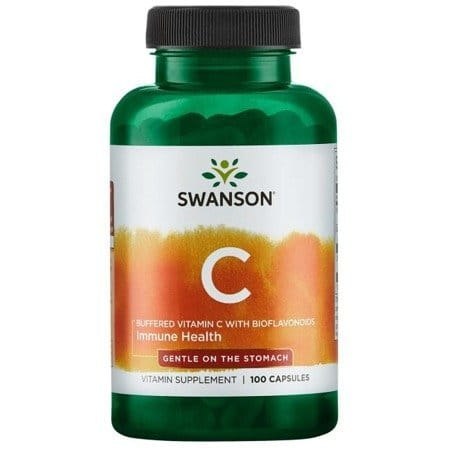 Swanson Witamina C500 buforów + bioflawonoidy 100 kapsułek