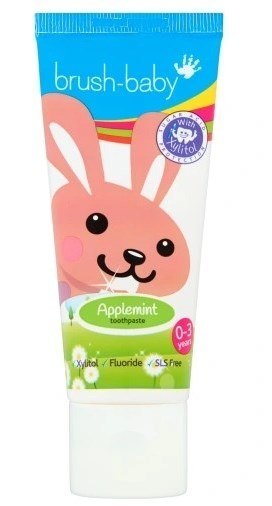 BRUSH-BABY Applemint pasta do zębów (0-3 lat) 50 ml jabłkowo-miętowa