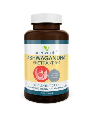 Medverita Ashwagandha 9% 120 kapsułek
