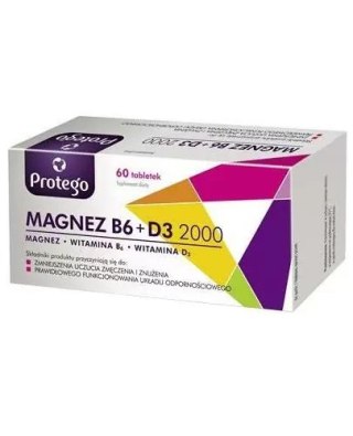 Protego Magnez B6 + D 2000 60 tabletek