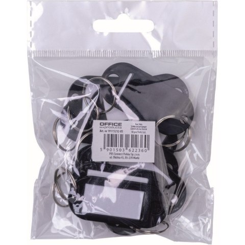 Zawieszki na klucze Office Products czarne (10) Office Products