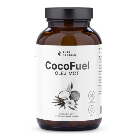 Aura Herbals Coco Fuel Olej MCT 2000 mg 100 kapsułek softgel