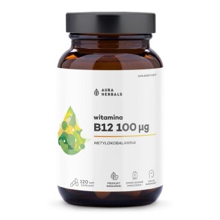 Aura Herbals Witamina B12 100 µg metylokobalamina 120 kapsułek